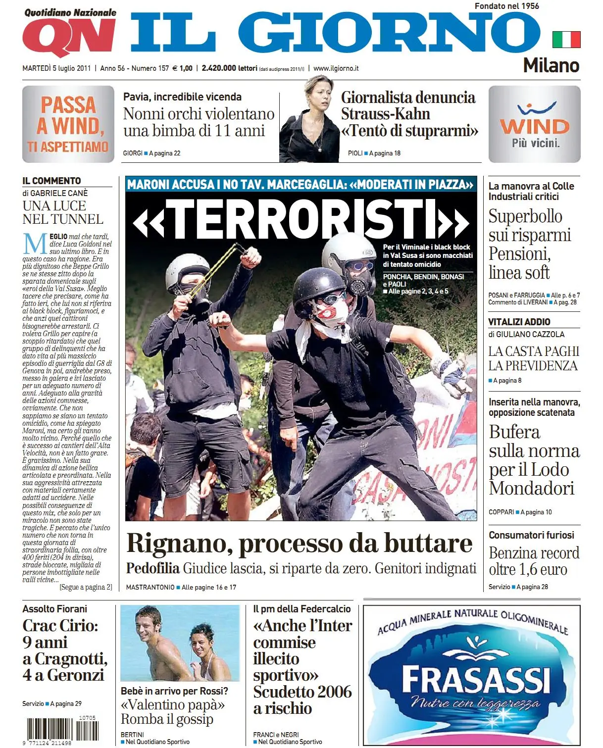 IL GIORNO 05 LUGLIO 2011