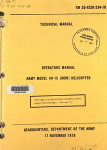 Operators Manual Army Model AH-1S Helicopter