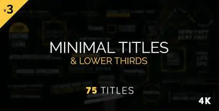 Minimal Titles & Lower Thirds - Project for After Effects (VideoHive)