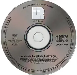 VA - American Folk Blues Festival '63 (1981)