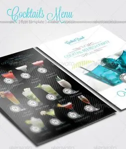 GraphicRiver Cocktail Menu Flyer