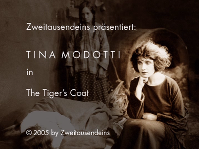 The Tiger's Coat – Silent Film by Roy Clements with Tina Modotti (1920) (DVD)