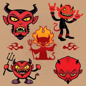 GraphicRiver Cartoon Devil Collection
