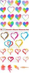 Vectors - Creative Hearts Elements Set