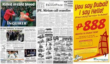 Philippine Daily Inquirer – January 18, 2013