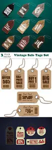Vectors - Vintage Sale Tags Set