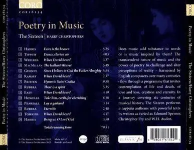 The Sixteen, Harry Christophers - Poetry in Music (2015)