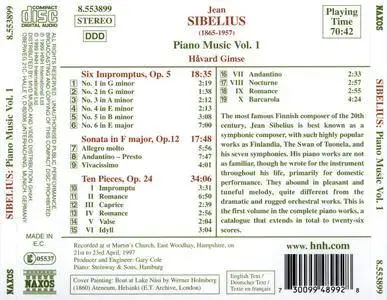 Jean Sibelius - Piano Music Vol. 1 - Havard Gimse (1999) {Naxos 8.553899}