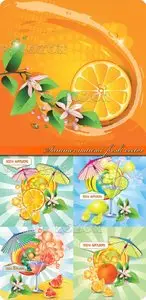 Summer natural fresh vector
