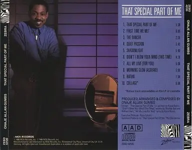 Onaje Allan Gumbs - That Special Part Of Me (1988) {MCA}