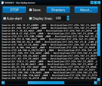 VovSoft Syslog Server 2.3