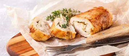 Cooking Home-Made Organic Chicken Roulade