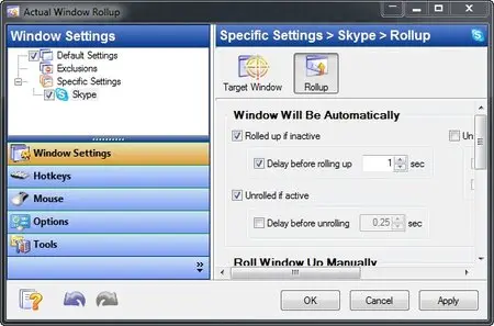 Actual Window Rollup 8.2