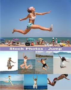 Stock Photos - Jumps on  the beach