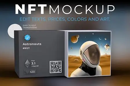 NFT Boxes Mockup Scene