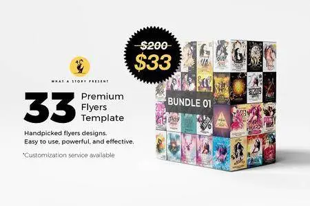 CreativeMarket - 33 Premium Party Flyers Bundle 2502887