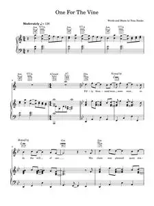 One for the vine - Genesis (Piano-Vocal-Guitar (Piano Accompaniment))