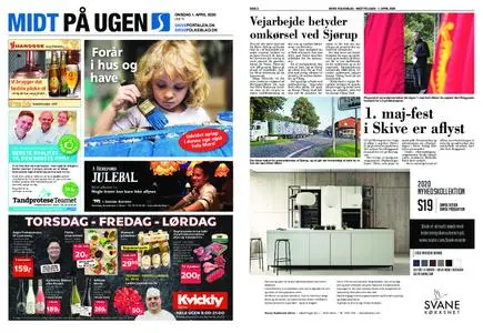 Skive folkeblad - Midt paa ugen – 01. april 2020