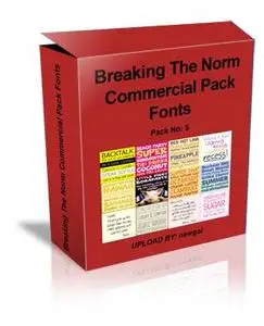 Breaking The Norm Commercial Pack Fonts