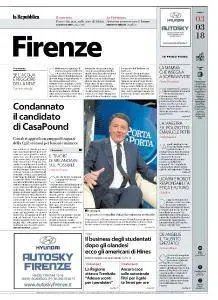 la Repubblica Firenze - 3 Marzo 2018