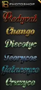 GraphicRiver 16 Photoshop Text Effect Styles GO.5