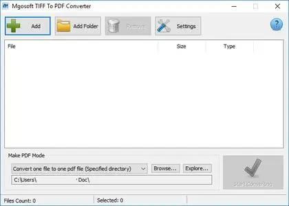 Mgosoft TIFF To PDF Converter 8.7.5