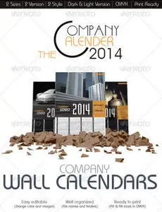 Graphicriver - The Company Wall Calendars
