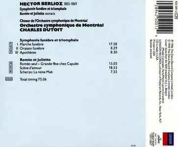 Charles Dutoit, Orchestre Symphonique de Montréal - Hector Berlioz: Symphonie funèbre et triomphale, Roméo et Juliette (1990)