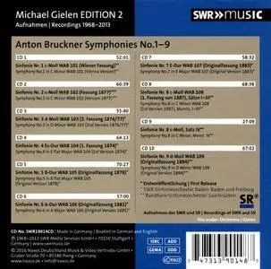 Michael Gielen - Michael Gielen Edition, Vol. 2: Bruckner - Symphonies Nos. 1-9 (2016) (10 CD Box Set)