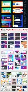 Vectors - Stylish Business Cards Set 51