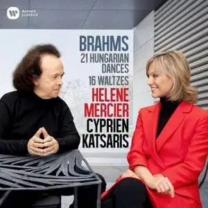 Cyprien Katsaris & Hélène Mercier - Brahms: 21 Hungarian Dances & 16 Waltzes for Piano Four (2018) [Official Digital Download]