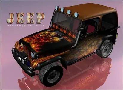 3D Model: Jeep Wrangler '86 4.0 Fury