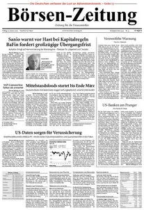 Boersenzeitung vom 15. Januar 2010