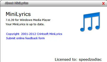 MiniLyrics 7.6.39