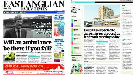 East Anglian Daily Times – March 29, 2018