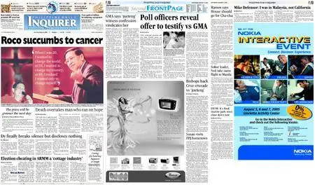 Philippine Daily Inquirer – August 06, 2005