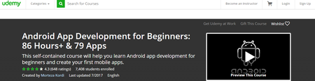 Android App Development for Beginners: 86 Hours+ & 79 Apps (Update 2017)