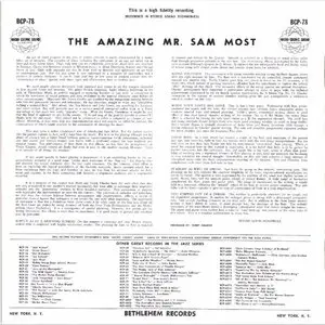 Sam Most - The Amazing Mr. Sam Most (1957) {2014 Japan Bethlehem Album Collection 1000}