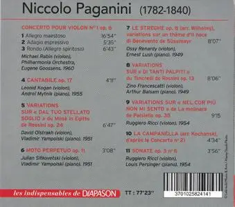 VA -  Paganini: Concerto pour violon n°1 - La Campanella - Moto perpetuo - Variations (2020)