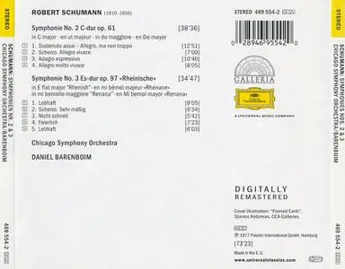 Daniel Barenboim, Chicago Symphony Orchestra - Robert Schumann: Symphonien Nos. 2 & 3 "Rheinische" (1990)