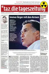 Tageszeitung TAZ vom 19 September 2012