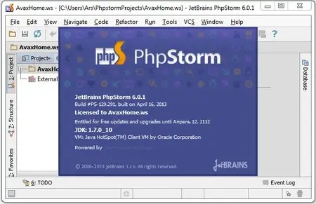 JetBrains PhpStorm 6.0.1 Build 129.291 (Windows/MacOSX)