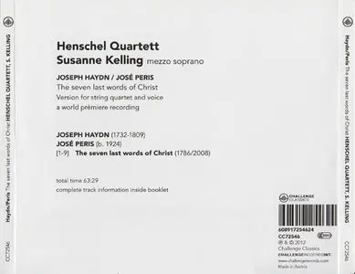 Haydn / Peris - Henschel Quartett - The seven last words of Christ (Version for string quartet and voice) (2012)
