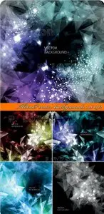Abstract vector backgrounds set 092