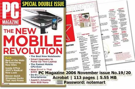 Notemart's Collection: PC Magazine 2006 - 20 issues from No.03 to No.20