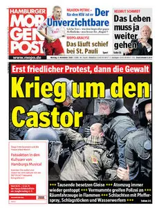 Hamburger Morgenpost vom 8 November 2010