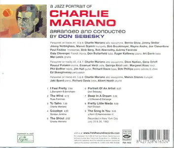 Charlie Mariano - A Jazz Portrait Of Charlie Mariano (1963) [Remastered 2005]