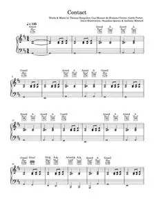 Contact - Daft Punk (Piano-Vocal-Guitar (Piano Accompaniment))