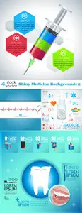 Vectors - Shiny Medicine Backgrounds 2