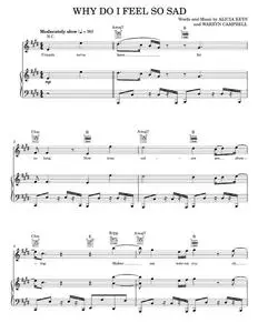 Why Do I Feel So Sad - Prince Alicia Keys (Piano-Vocal-Guitar)